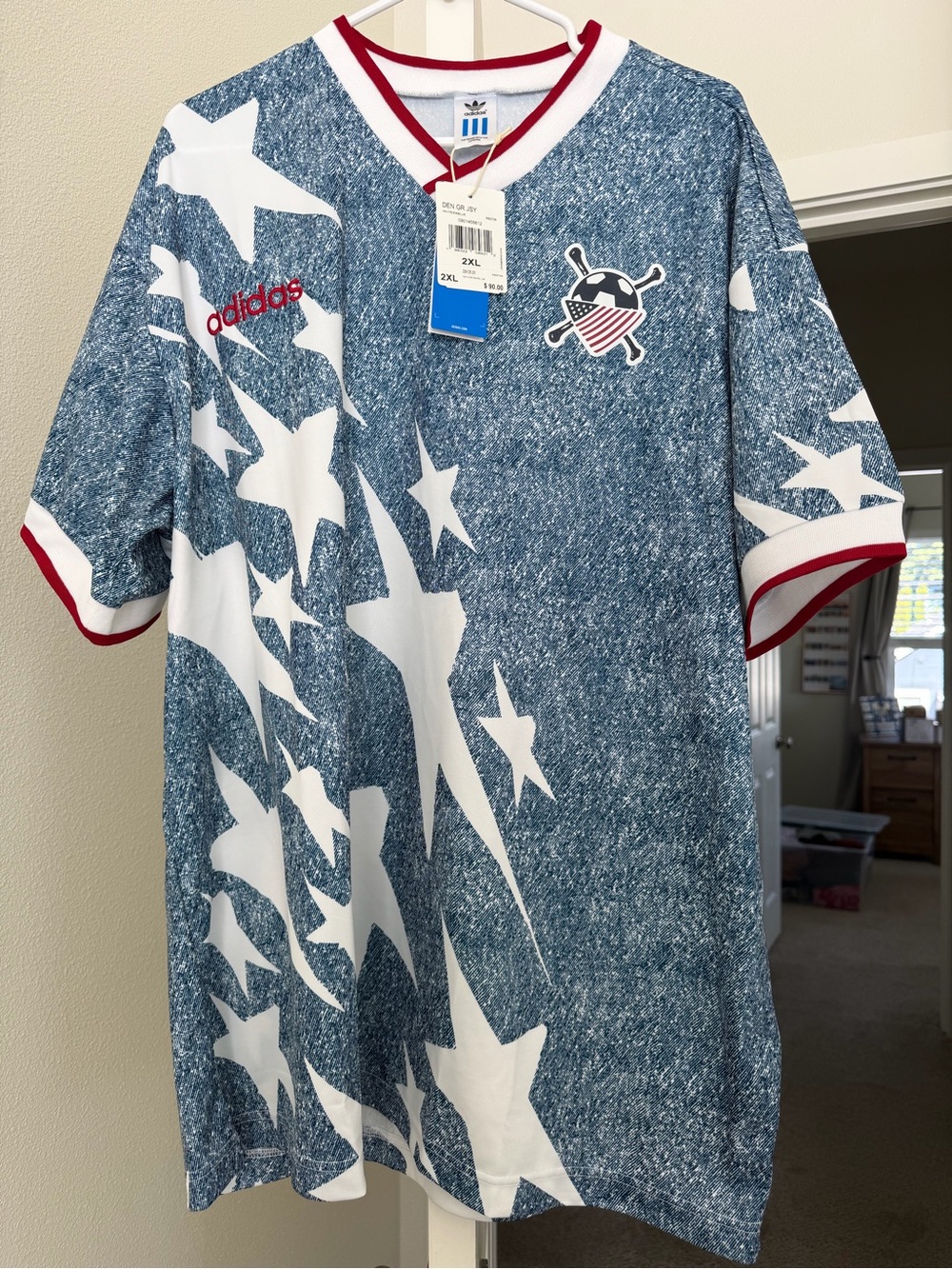 Adidas USMNT 1994 Denim Jersey